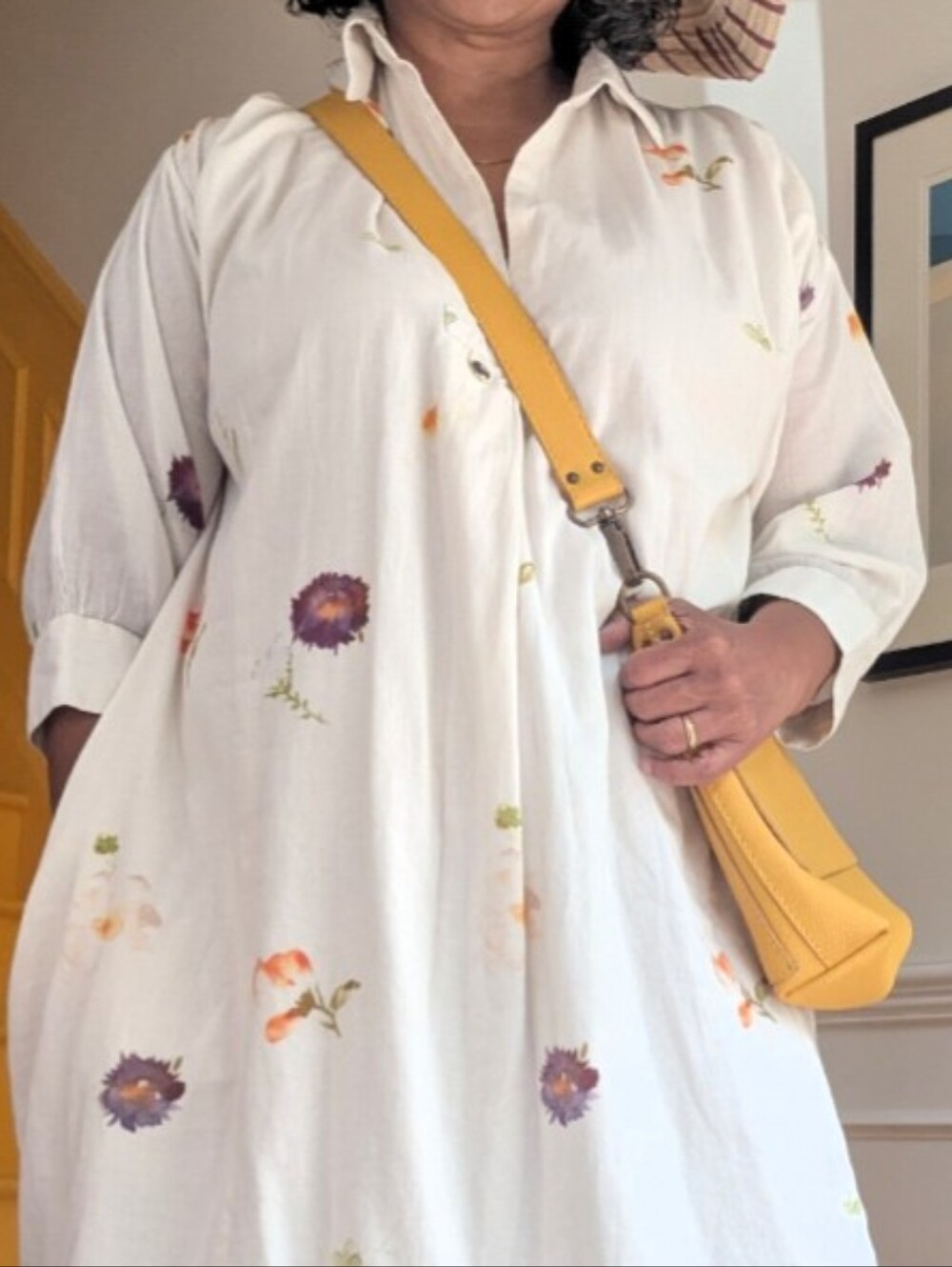Khara Kapas Soft Mul Cotton Dove Dress - Picture 5 of 5